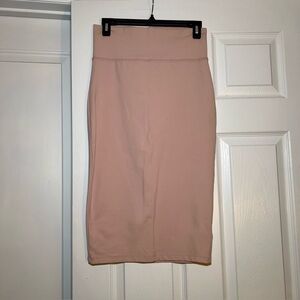 Bebe nylon - spandex blend high waist pencil Bodycon skirt